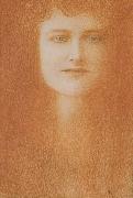 Fernand Khnopff Study of A woman USA oil painting artist